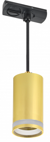 LIGHTING Светильник 4117 декоративный трековый подвесной под лампу GU10 золото IEK, LT-UCB0-4117-GU10-1-K22