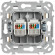 IEK FLITE Розетка 2-местная компьютерная RJ45 категория 5Е UTP РК5е-2-0-ФлШм шамуа IEK, FI-K22-1-K89 IEK FLITE Розетка 2-местная компьютерная RJ45 категория 5Е UTP РК5е-2-0-ФлШм шамуа IEK, FI-K22-1-K89