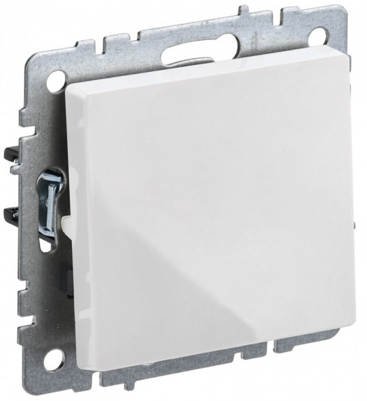 IEK BRITE Выключатель 1-клавишный проходной 10А ВС10-1-6-БрБ белый IEK, BR-V12-0-10-K01