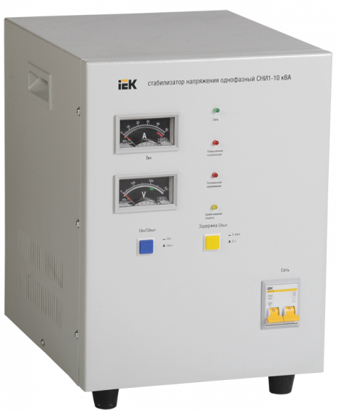 IEK Стабилизатор напряжения СНИ1-10 кВА однофазный IEK, IVS10-1-10000