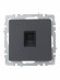 IEK BRITE Розетка компьютерная RJ45 кат.6 РК11-БрГ графит , BR-K10-2-K53
