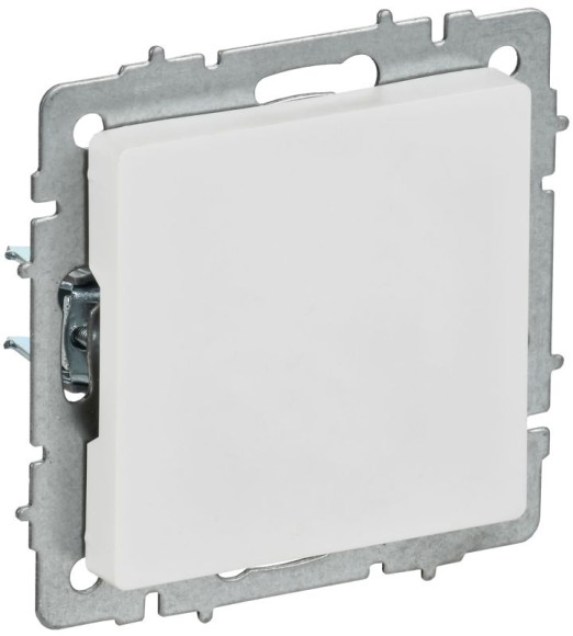 IEK BRITE Заглушка с суппортом МЗ10-БрАБ арктический белый IEK, BR-PL10-K91