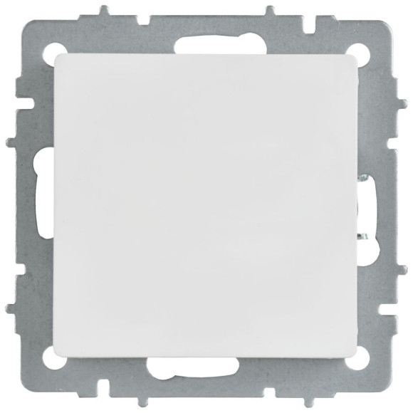 IEK BRITE Заглушка с суппортом МЗ10-БрАБ арктический белый IEK, BR-PL10-K91