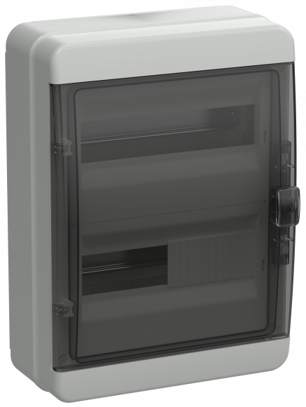 IEK TEKFOR Корпус пластиковый КМПн-24 IP65 черная прозрачная дверь IEK, TF5-KP72-N-24-65-K03-K02