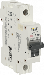 ARMAT Автоматический выключатель M10N 1P D 10А IEK, AR-M10N-1-D010