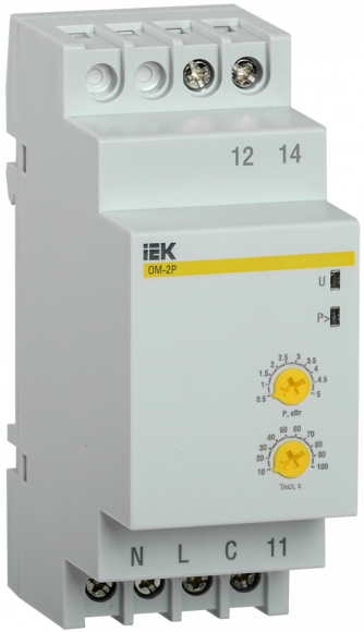 IEK Ограничитель мощности ОМ-2P 16А 230В IEK, MOM10-2-016