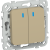 FLITE Выключатель 2-клавишный кнопочный с индикацией 10А ВС12-2-1-ФлХ хаки IEK, FI-V24-1-10-1-K59