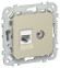IEK FLITE Розетка 2-местная RJ45/TV категория 5Е UTP РКТВ5е-2-0-ФлШ шампань IEK, FI-AK22-1-K37