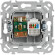 IEK FLITE Розетка 2-местная RJ45/TV категория 5Е UTP РКТВ5е-2-0-ФлШ шампань IEK, FI-AK22-1-K37