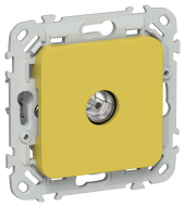 FLITE Розетка TV экранированная проходная тип M РТВм-1-1-2-ФлЖК желтый карри IEK, FI-A13-P-K44