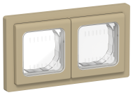 FLITE Рамка 2-местная IP55 Рпро-2-55-ФлХ хаки IEK, FI-M20-32-55-K59