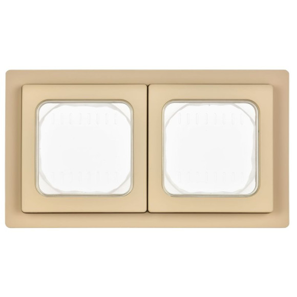 IEK FLITE Рамка 2-местная IP55 Рпро-2-55-ФлХ хаки IEK, FI-M20-32-55-K59