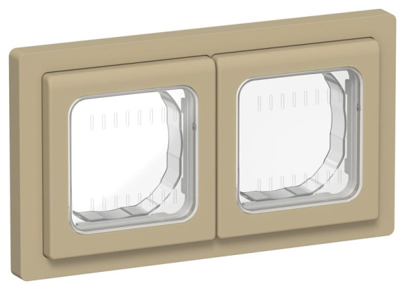 IEK FLITE Рамка 2-местная IP55 Рпро-2-55-ФлХ хаки IEK, FI-M20-32-55-K59