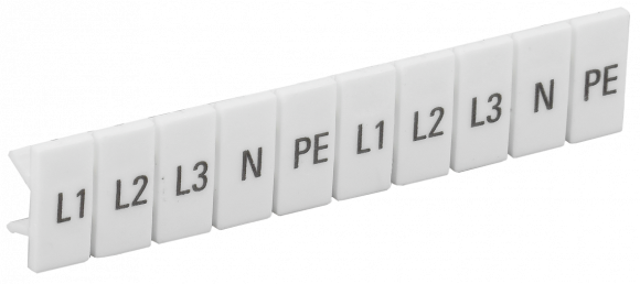 IEK Маркеры для КПИ-2,5мм2 с символами "L1, L2, L3, N, PE" IEK, YZN11M-002-K00-A