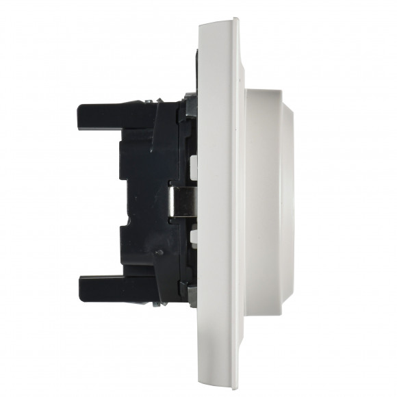 IEK BRITE Розетка 2-местная с заземлением без защитных шторок 16А в сборе РС12-3-БрЖ жемчуг , BR-R21-16-K36-F