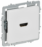 BRITE Розетка HDMI РHDMI-0-БрАБ арктический белый , BR-H10-K91