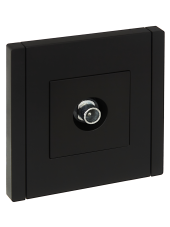 FORTE&PIANO Розетка TV проходная FP129 черный , FP-A10-P-K02 FORTE&PIANO Розетка TV проходная FP129 черный , FP-A10-P-K02