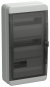 IEK TEKFOR Корпус пластиковый КМПн-36 IP65 черная прозрачная дверь IEK, TF5-KP72-N-36-65-K03-K02