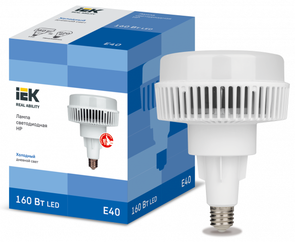 IEK Лампа светодиодная HP 160Вт 120град 230В 6500К E40 IEK, LLE-HP-160-230-65-E40