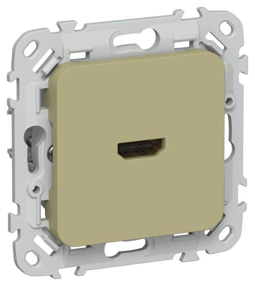 IEK FLITE Розетка HDMI РШДМА-ФлО оливковый IEK, FI-H10-K26