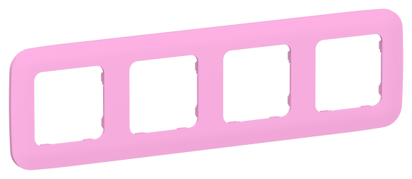 IEK FLITE Рамка 4-местная РУ-4-А-ФлПр пурпурный IEK, FI-M42-31-20-K99