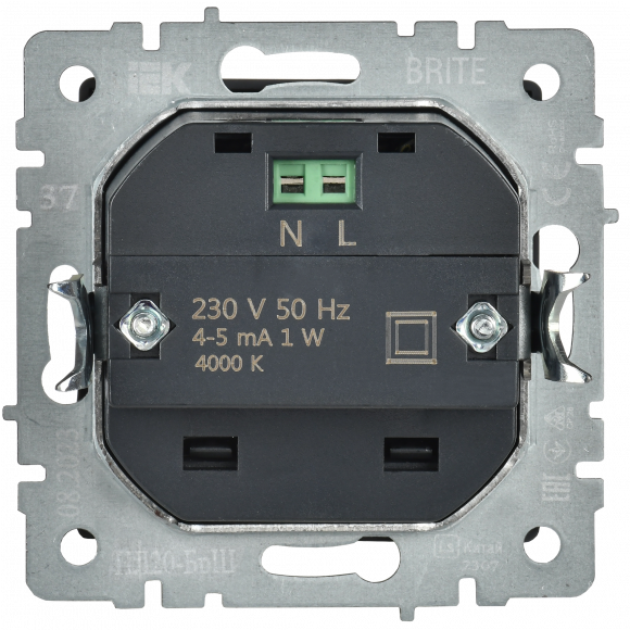 IEK BRITE Подсветка светодиодная встраиваемая ПЛ20-БрШ шампань , BR-FL20-K37