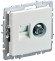 IEK BRITE Розетка двойная TV+RJ45 кат.5E РТВ/РК12-БрЖ жемчуг , BR-AK20-1-K36