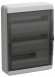 IEK TEKFOR Корпус пластиковый КМПн-54 IP65 черная прозрачная дверь IEK, TF5-KP72-N-54-65-K03-K02