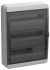 IEK TEKFOR Корпус пластиковый КМПн-54 IP65 черная прозрачная дверь IEK, TF5-KP72-N-54-65-K03-K02