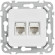 IEK FLITE Розетка 2-местная компьютерная RJ45 категория 5Е UTP РК5е-2-0-ФлБ белый IEK, FI-K22-1-K01 IEK FLITE Розетка 2-местная компьютерная RJ45 категория 5Е UTP РК5е-2-0-ФлБ белый IEK, FI-K22-1-K01