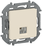 IEKINSPIRIA Розетка телефонная RJ11 6738211 слоновая кость IEK