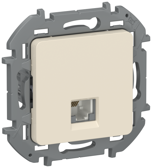 IEK IEKINSPIRIA Розетка телефонная RJ11 6738211 слоновая кость IEK