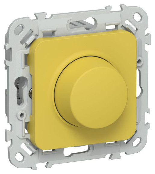 IEK FLITE Светорегулятор проходной LED 250Вт СС16-5-1-ФлЖК желтый карри IEK, FI-D22-0250-P-K44