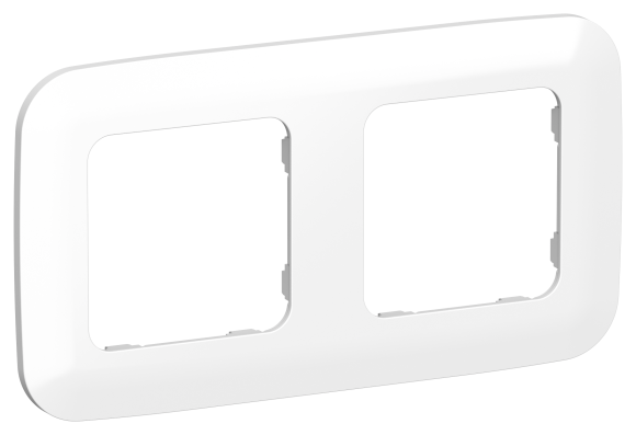 IEK FLITE Рамка 2-местная РУ-2-А-ФлБ белый IEK, FI-M22-31-20-K01