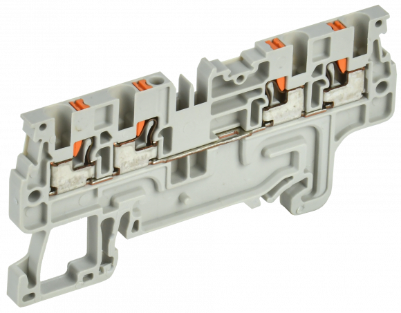 IEK Колодка клеммная CP-MC 4 вывода 1,5мм2 серая IEK, YCT22-00-4-K03-001