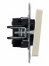 IEK BRITE Выключатель 1-клавишный проходной 10А ВС10-1-6-БрКр бежевый IEK, BR-V12-0-10-K10