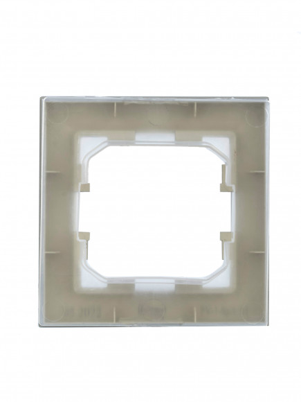 IEK BRITE Рамка 1-местная IP44 РУ-1-БрА-44 алюминий , BR-M12-44-K47