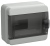 IEK TEKFOR Корпус пластиковый КМПн-8 IP65 черная прозрачная дверь IEK, TF5-KP72-N-08-65-K03-K02