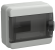 IEK TEKFOR Корпус пластиковый КМПн-8 IP65 черная прозрачная дверь IEK, TF5-KP72-N-08-65-K03-K02