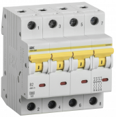 KARAT Автоматический выключатель ВА47-60M 4P B 2А 6кА IEK, MVA31-4-002-B