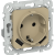 FLITE Розетка 1-местная с заземлением с защитными шторками 16А с USB A+A 3,1А РСЮша11-0-ФлХ хаки IEK, FI-R14-16-U21-D31-K59