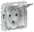 IEK FLITE Розетка с заземлением с защитными шторками и крышкой безвинтовое крепление 16А IP44 РСшкр11-1-44-ФлЖ жемчуг IEK, FI-R16-16-1-44-K36