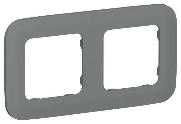 IEK FLITE Рамка 2-местная РУ-2-А-ФлМА мокрый асфальт IEK, FI-M22-31-20-K80