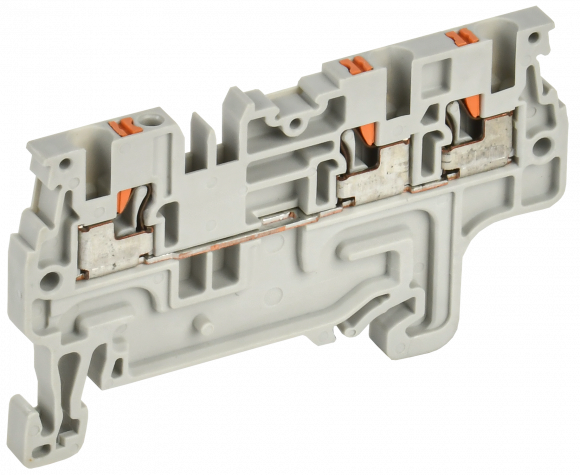 IEK Колодка клеммная CP-MC 3 вывода 1,5мм2 серая IEK, YCT22-00-3-K03-001