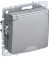 IEK BRITE Розетка 1-местная с заземлением с защитными шторками и крышкой 16А IP44 РСбш10-3-44-БрА алюминий IEK, BR-R16-16-44-K47