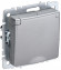IEK BRITE Розетка 1-местная с заземлением с защитными шторками и крышкой 16А IP44 РСбш10-3-44-БрА алюминий IEK, BR-R16-16-44-K47