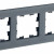 BRITE Рамка 3-местная РУ-3-2-Бр стекло графит RE IEK, BR-M32-G-41-K53