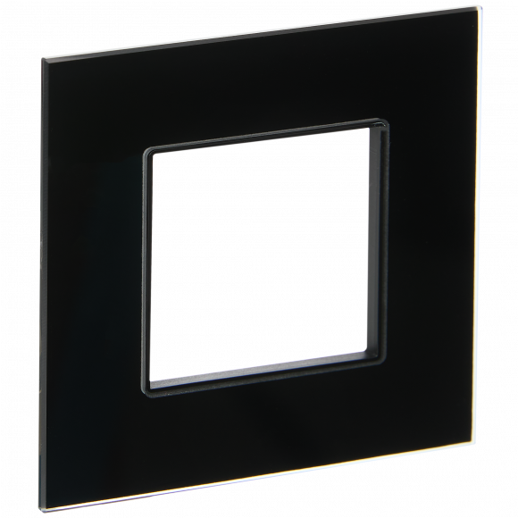 IEK SKANDY Рамка 1-местная SK-F21Bl стекло черный IEK, SK-M12-G-K02