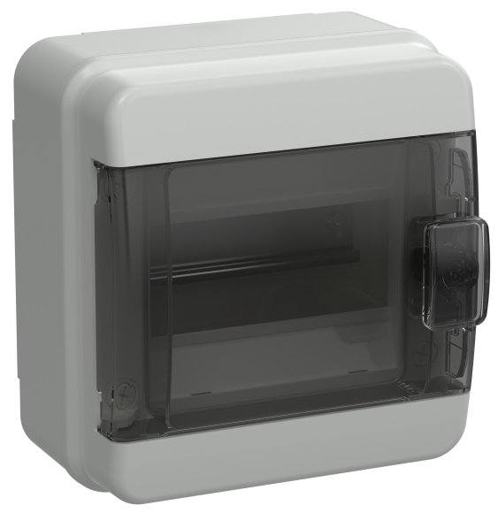 IEK TEKFOR Корпус пластиковый КМПн-6 IP65 черная прозрачная дверь IEK, TF5-KP72-N-06-65-K03-K02