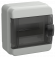 IEK TEKFOR Корпус пластиковый КМПн-6 IP65 черная прозрачная дверь IEK, TF5-KP72-N-06-65-K03-K02